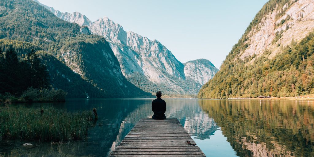 meditation in a serene nature setting